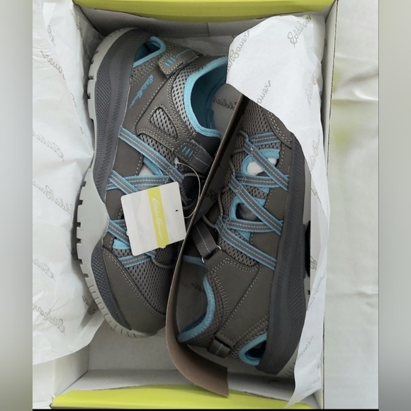 Eddie Bauer Shoes, Size 7.5, Sutton, Aqua & Gray Sneakers, NEW! - Picture 14 of 15